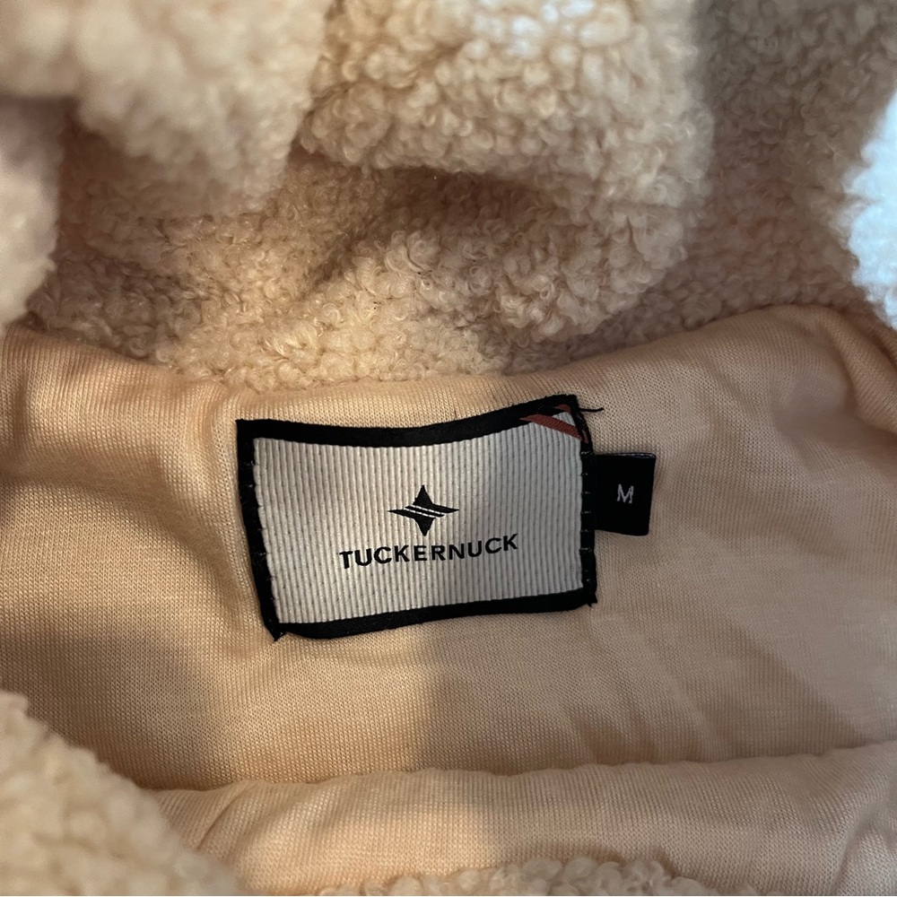 Tuckernuck Rollins Cream Fleece Turtleneck Pullover Sweater Size M - Picture 3 of 6